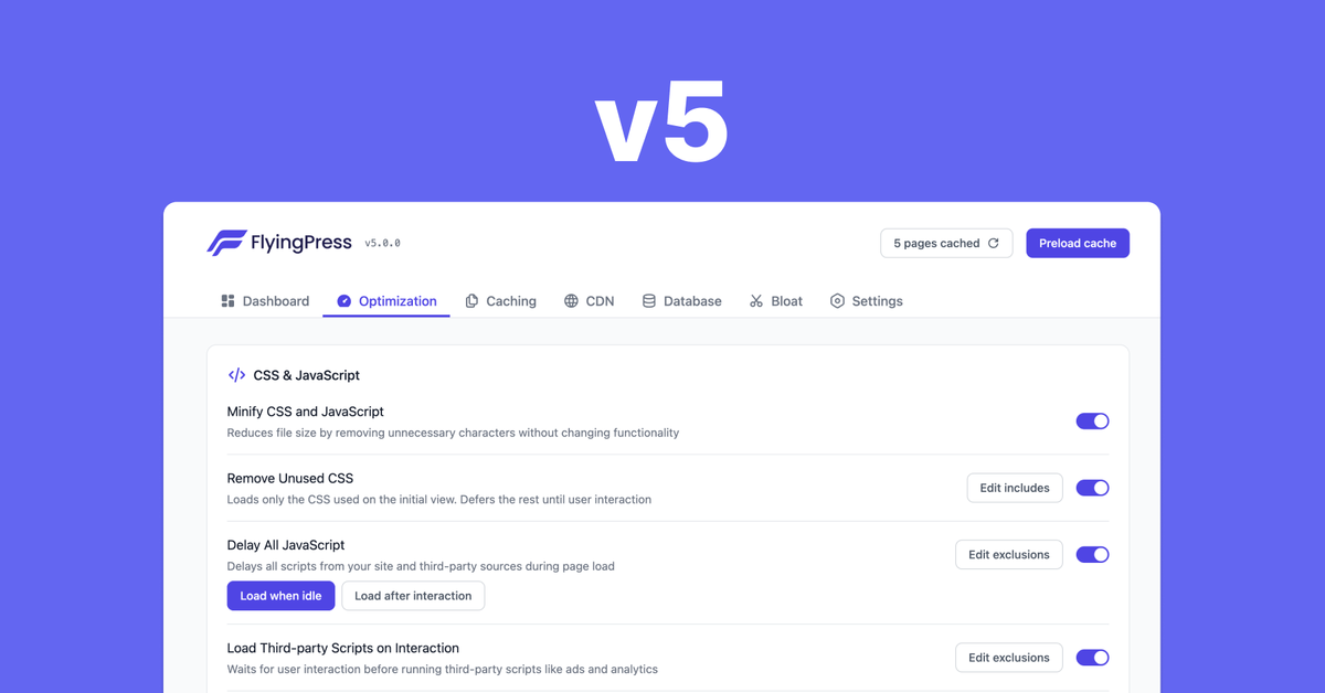 FlyingPress v5