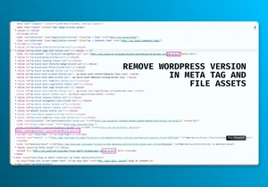 Cara Menghapus Versi WordPress dari Meta Tag dan File Assets Featured Image